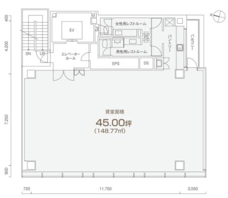 PMO岩本町基準階図面