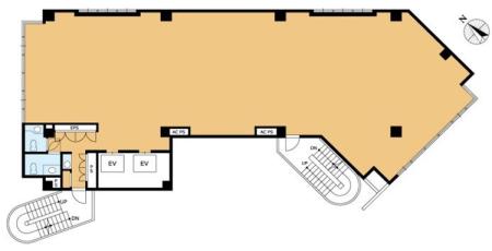 目黒Gビル基準階間取り図