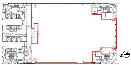 大成大手町ビル基準階間取り図