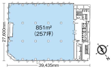 日本生命東八重洲ビル基準階図面