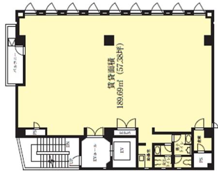 VORT恵比寿Ⅲ基準階図面