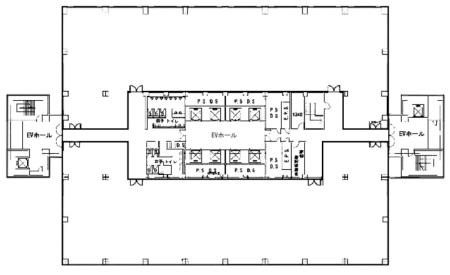 日立大森第二ビル基準階図面