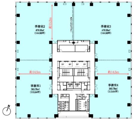 ＰＭＯ日本橋本町基準階図面