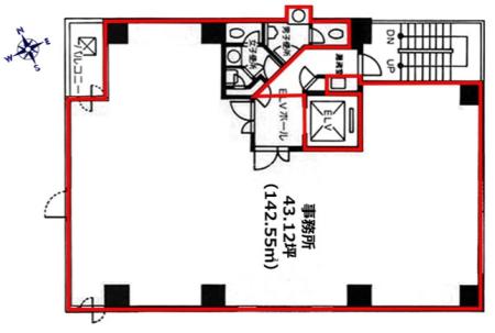 サンセルモ大門ビル基準階図面