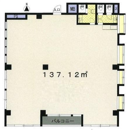 プラザ芝ビル基準階間取り図