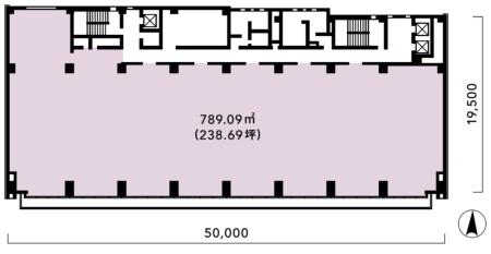 田町スクエア基準階図面