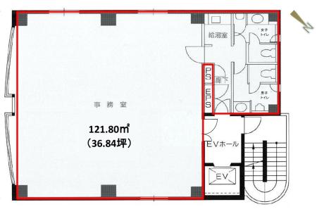 赤坂ウィングビル基準階図面