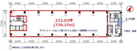 銀座ファーストビル基準階図面