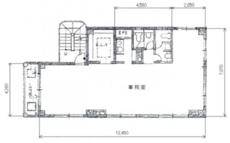 マルヒロ八重洲ビル基準階図面