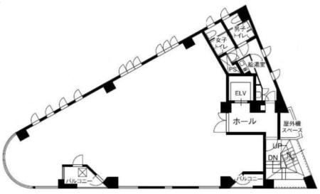 新宿光ビルディング基準階図面