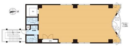 VORT八丁堀Ⅱ基準階図面