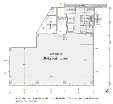PMO田町基準階図面