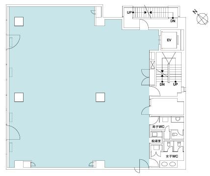 オーク銀座木挽町ビル基準階間取り図