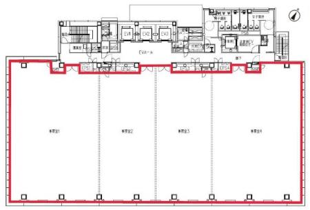 麹町三葉ビル基準階間取り図
