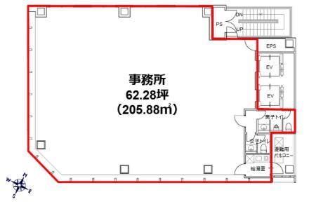 秋葉原OSビル基準階図面