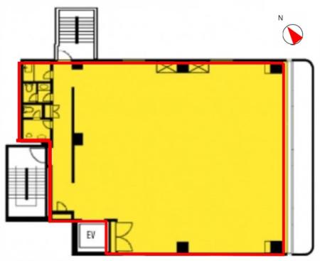 鈴中ビル大森ANNEX(鈴中ビル大森アネックス)基準階間取り図