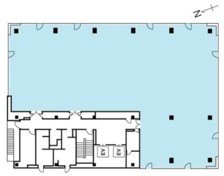 野村不動産西新宿共同ビル基準階図面