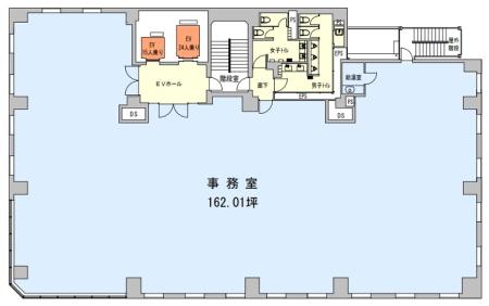 ＲＢＭ京橋ビル基準階間取り図