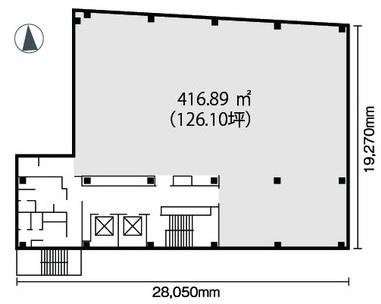 日本橋アイティビル基準階間取り図