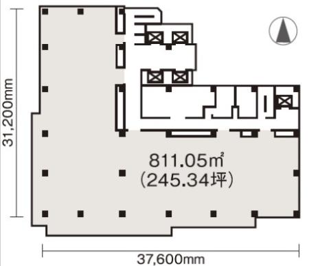 NBF池袋イースト基準階間取り図