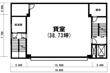 廣瀬第3ビル基準階間取り図