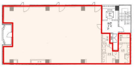 浜松町エムプレスビル基準階図面