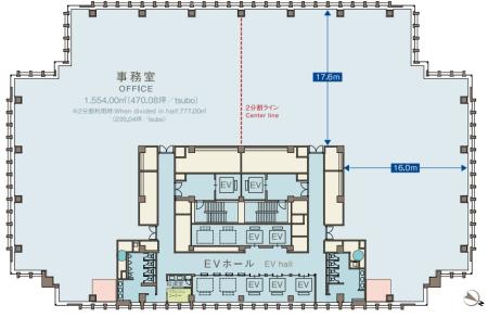 赤坂ガーデンシティ基準階図面