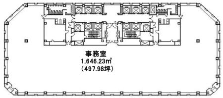 大森ベルポートＡ館基準階間取り図