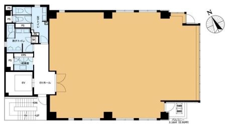 ＶＯＲＴ虎ノ門Ⅱ基準階間取り図