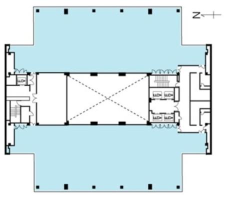 ファーレ立川センタースクエア基準階図面