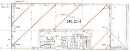 麹町一丁目ビル基準階図面