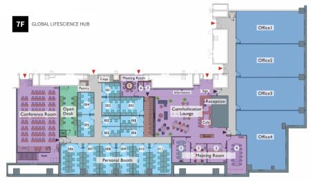 GLOBAL LIFESCIENCE HUB基準階図面