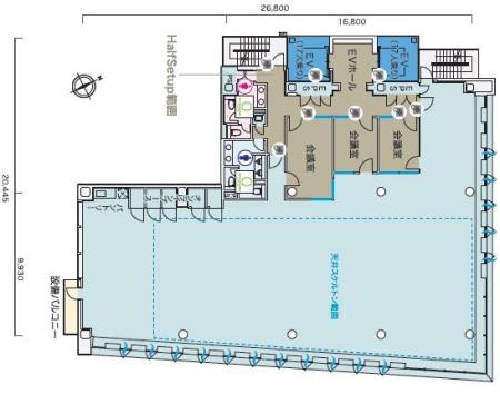 銀座PREX East基準階間取り図