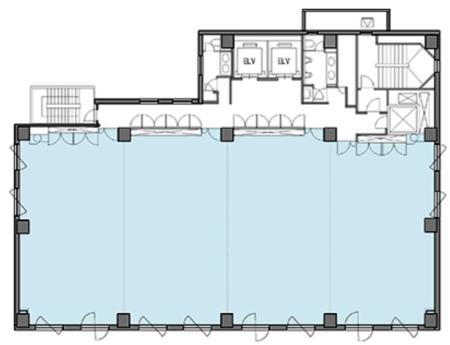 芝公園電気ビルディング基準階図面