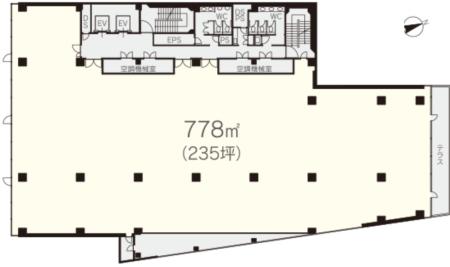 日新上野ビル基準階図面