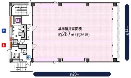 オアーゼネクサス芝浦基準階間取り図