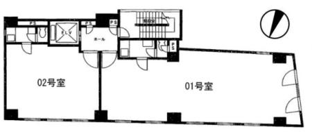 麹町３丁目ビル基準階図面