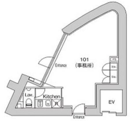 プラウドフラット新宿御苑基準階図面