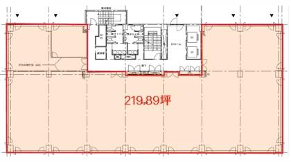 東陽パークビル基準階間取り図