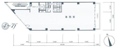 セロンビル基準階図面