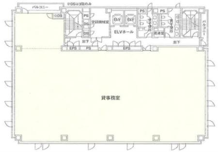 大崎CNビル基準階図面