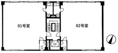 B・Fビル基準階図面