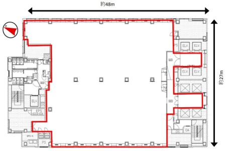 東京フロントテラス基準階図面