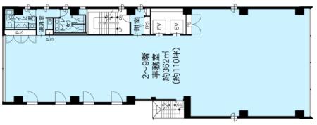 KDX新日本橋駅前ビル基準階図面