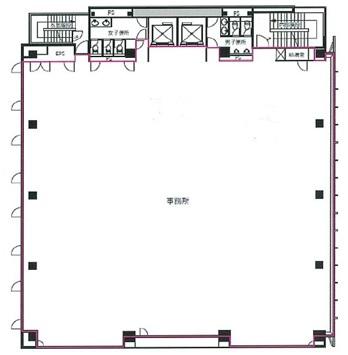 音羽プライムビル基準階間取り図