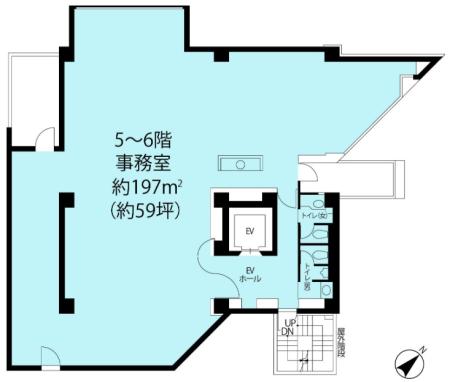KDX南青山ビル5.6階基準階図面
