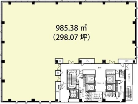 ネクストサイト渋谷ビル基準階図面