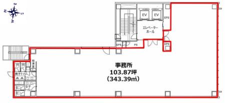Daiwa神田町3丁目ビル基準階図面