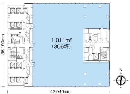 エステック情報ビル基準階図面