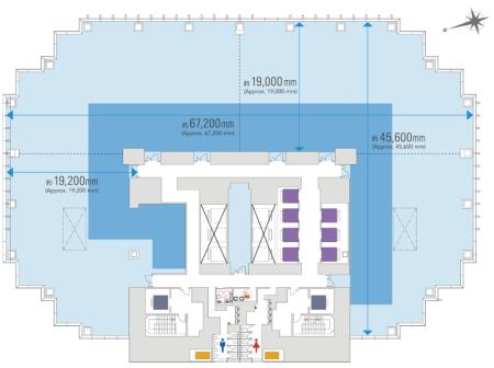 コモレ四谷 YOTSUYA TOWER基準階図面
